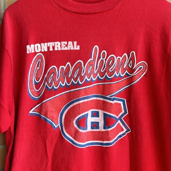 Vintage Montreal Canadiens T-Shirt / Large / 90s / Single Stitch / NHL - Picture 4 of 8